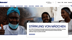 What Beiersdorf.de website looked like in 2021 (3 years ago)
