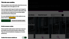 What Bexley.gov.uk website looked like in 2021 (3 years ago)