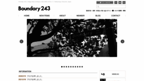 What Boundary243.com website looked like in 2021 (3 years ago)