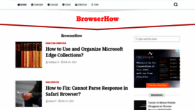 What Browserhow.com website looked like in 2021 (3 years ago)