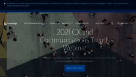 What Broadridge.com website looked like in 2021 (3 years ago)