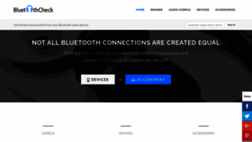 What Bluetoothcheck.com website looked like in 2021 (3 years ago)