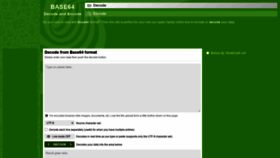 What Base64decode.org website looked like in 2021 (3 years ago)