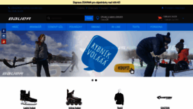 What Bauerhockey.cz website looked like in 2021 (3 years ago)