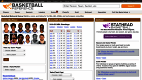 What Basketball-reference.com website looked like in 2021 (3 years ago)