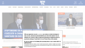 What Bfmtv.com website looked like in 2021 (3 years ago)