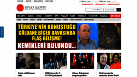 What Beyazgazete.com website looked like in 2021 (3 years ago)