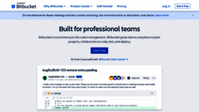 What Bitbucket.org website looked like in 2021 (4 years ago)