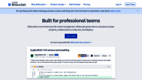 What Bitbucket.org website looked like in 2021 (3 years ago)