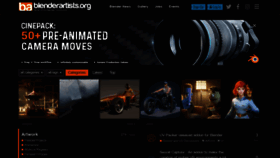 What Blenderartists.org website looked like in 2021 (4 years ago)