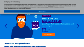 What Blau.de website looked like in 2021 (3 years ago)