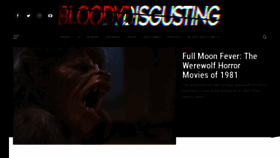 What Bloody-disgusting.com website looked like in 2021 (3 years ago)