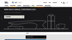 What Bmwgroup.com website looked like in 2021 (3 years ago)