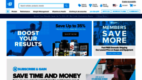 What Bodybuilding.com website looked like in 2021 (3 years ago)