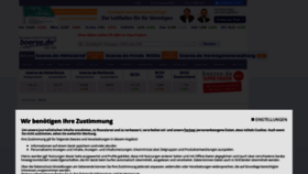What Boerse.de website looked like in 2021 (3 years ago)