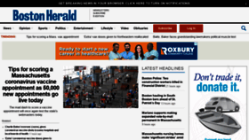 What Bostonherald.com website looked like in 2021 (3 years ago)