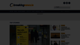 What Breakingnews.ie website looked like in 2021 (3 years ago)