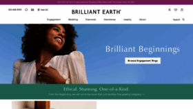 What Brilliantearth.com website looked like in 2021 (3 years ago)