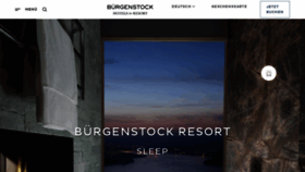 What Burgenstockresort.com website looked like in 2021 (3 years ago)