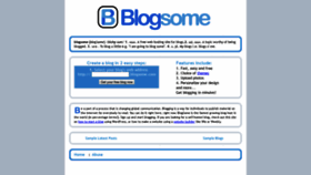 What Blogsome.com website looked like in 2021 (3 years ago)
