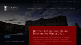 What Burmanu.ca website looked like in 2021 (3 years ago)