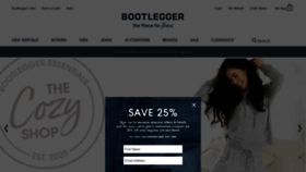 What Bootlegger.com website looked like in 2021 (4 years ago)