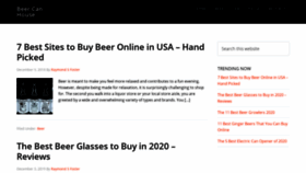 What Beercanhouse.org website looked like in 2021 (3 years ago)