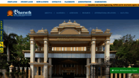 What Bharathuniv.ac.in website looked like in 2021 (3 years ago)