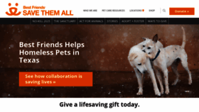 What Bestfriends.org website looked like in 2021 (4 years ago)