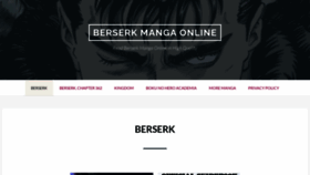 What Berserk-manga.com website looked like in 2021 (3 years ago)