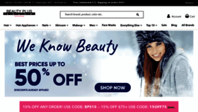 What Beautyplussalon.com website looked like in 2021 (4 years ago)