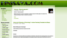 What Binisaya.com website looked like in 2021 (3 years ago)