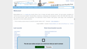 What Bigsoundbank.com website looked like in 2021 (3 years ago)