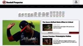 What Baseballprospectus.com website looked like in 2021 (3 years ago)