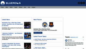 What Bluemoon-mcfc.co.uk website looked like in 2021 (3 years ago)