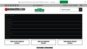What Bagmasters.com website looked like in 2021 (3 years ago)
