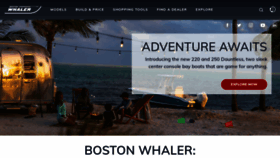 What Bostonwhaler.com website looked like in 2021 (3 years ago)