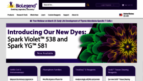 What Biolegend.com website looked like in 2021 (3 years ago)