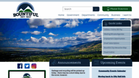 What Bountifulutah.gov website looked like in 2021 (3 years ago)