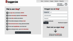 What Bloggen.be website looked like in 2021 (3 years ago)
