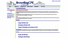 What Brownbagcpe.com website looked like in 2021 (3 years ago)