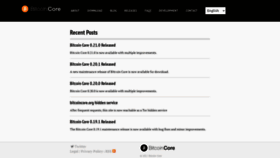 What Bitcoincore.org website looked like in 2021 (3 years ago)