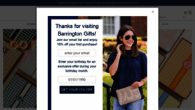 What Barringtongifts.com website looked like in 2021 (3 years ago)