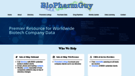 What Biopharmguy.com website looked like in 2021 (3 years ago)