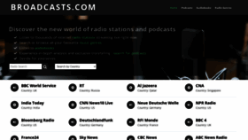 What Broadcasts.com website looked like in 2021 (3 years ago)