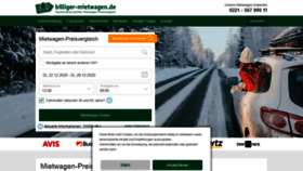 What Billiger-mietwagen.de website looked like in 2021 (3 years ago)