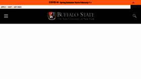 What Buffalostate.edu website looked like in 2021 (3 years ago)