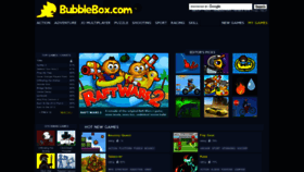 What Bubblebox.com website looked like in 2021 (3 years ago)