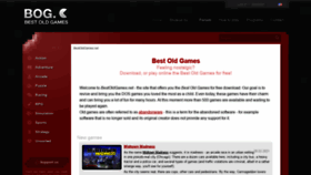 What Bestoldgames.net website looked like in 2021 (3 years ago)