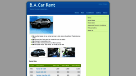What Bacarrent.com website looked like in 2021 (3 years ago)